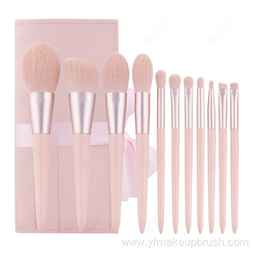 Free Sample Pink Makeup Brush Set With Bag